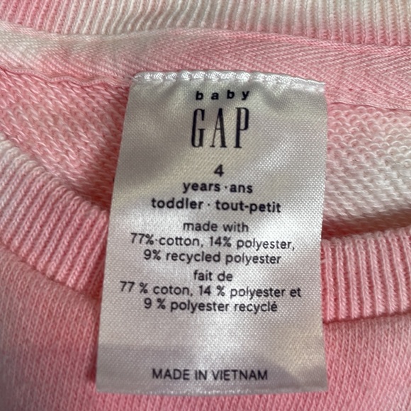 Pink and yellow Tie die sweatshirt - Picture 2 of 2